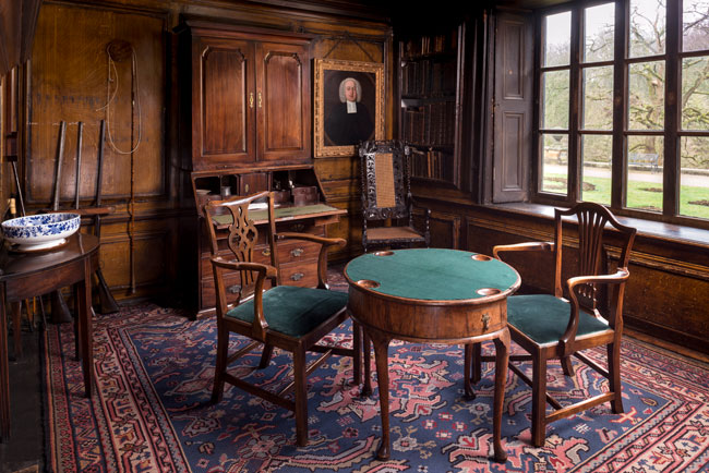 The study room inside Shibden Hall